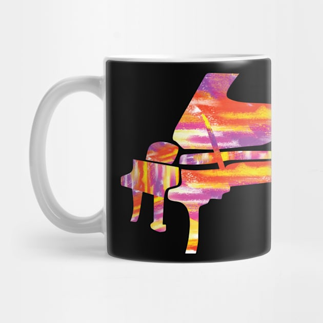 Colorful Piano- Cool gift for musician by jazzworldquest